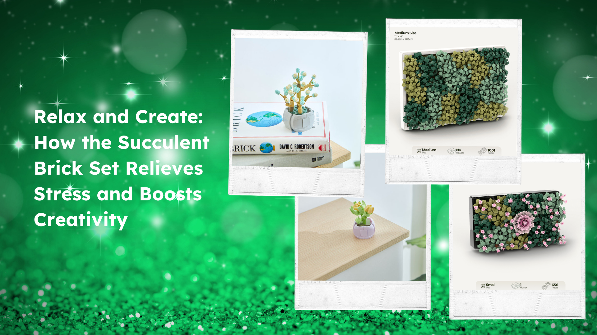 Relax and Create: How the Succulent Brick Set Relieves Stress and Boosts Creativity